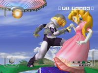 une photo d'Ã©cran de Super Smash Bros Melee sur Nintendo Gamecube